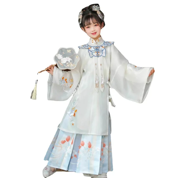 Kf S98fcc5b8a04d4f51b1e97501ca1cc576f Vintage Chinese Traditional Ming Dynasty Cloud Shoulder Hanfu Girl Embroider Dress Costumes Fairy Princess Kids Perform Vintage Chinese Traditional Ming Dynasty Cloud Shoulder Hanfu Girl Embroider Dress Costumes Fairy Princess Kids Perform Dresses