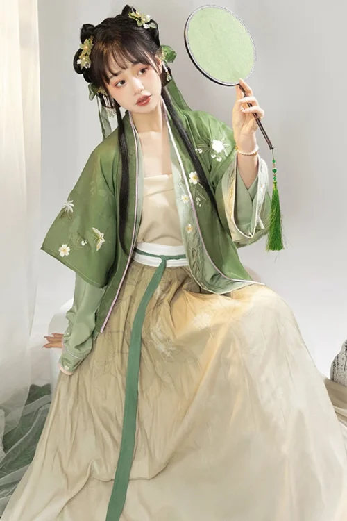 Kf S9d5e065320364a9d9d50ce0af7d6df3cg Hanfu Song Dynasty Cardigan Improved Waist Length Skirt Ancient Costume Embroidery Fairy Elegant Chinese Traditional Dress Hanfu Song Dynasty Cardigan Improved Waist-length Skirt Ancient Costume Embroidery Fairy Elegant Chinese Traditional Dress Women