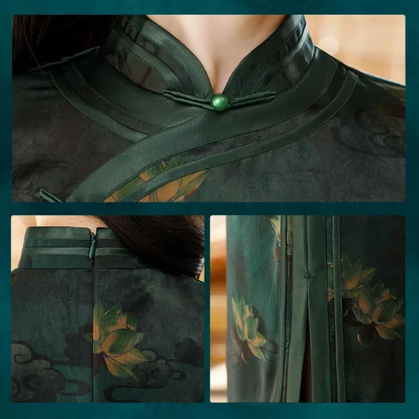 Kf S9fc6dc35c1a2496390d4281eff862f7dr Hot Sale Satin Cheongsam Traditional Chinese High Quality Chinese Ladies Qipao Silm Short Sleeve Novelty Long Cheongsam Traditional Chinese High Quality Chinese Ladies' Qipao Silm Short Sleeve Novelty Long Dress S-3XL