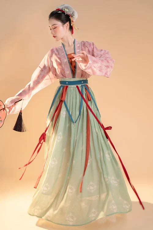 Kf Sa0da3461cea644fa92963707b6acb318h Song Made Hanfu Dress Summer Style Female Fairy Chinese Style Original Pleated Skirt Short Vest Costume Song-made Hanfu Dress Summer Style Female Fairy Chinese Style Original Pleated Skirt Short Vest Costume