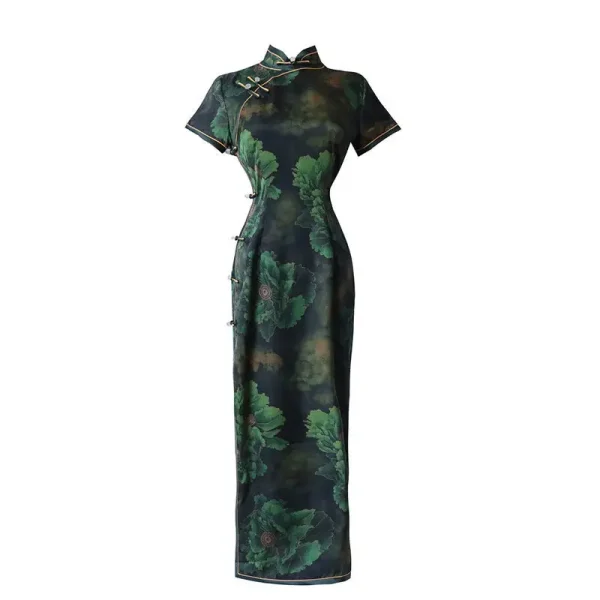 Kf Sa132d2d3556a4ea7be7de9ac47cf73edw Yourqipao Chinese Traditional Women Evening Dresses Cheongsam Summer Long 2023 New Improved Green Retro Old Shanghai Chinese Traditional Women Evening Dresses Cheongsam Summer Long 2023 New Improved Green Retro Old Shanghai Prom Gowns