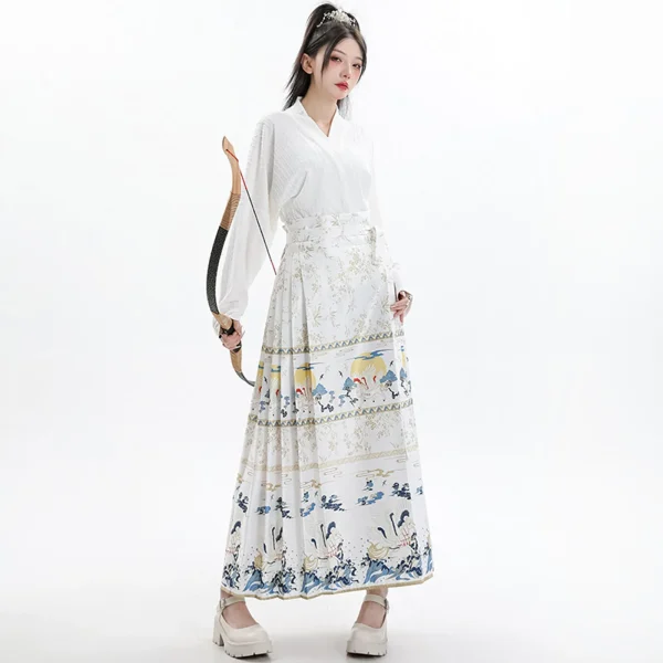 Kf Sa14c7fcf6da741d88c9f420388e411a7x Original Hanfu Skirt Chinese Style Costume Mamianqun Ming Dynasty Weaving Gold Horse Face Skirt Chinese Dress Original Hanfu Skirt Chinese Style Costume Mamianqun Ming Dynasty Weaving Gold Horse Face Skirt Chinese Dress Vest Skirt