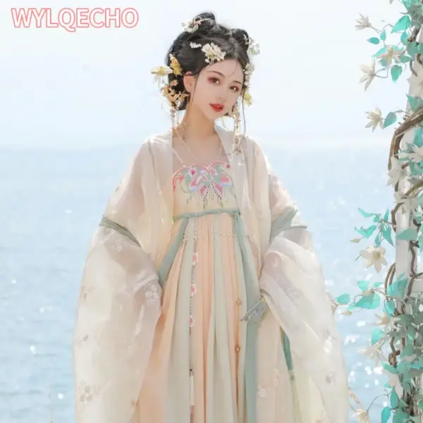 Kf Sa1b179ee10e34d5fbd0d7923fd31c2f3t Hanfu Embroidered Large Sleeved Shirt Tang Dynasty Tang Suits Hanfu Women Festival Outfit Party Fairy Ancient Large Sleeved Shirt Tang Dynasty Tang Suits Hanfu Women Festival Outfit Party Fairy Ancient Hanfu Costume