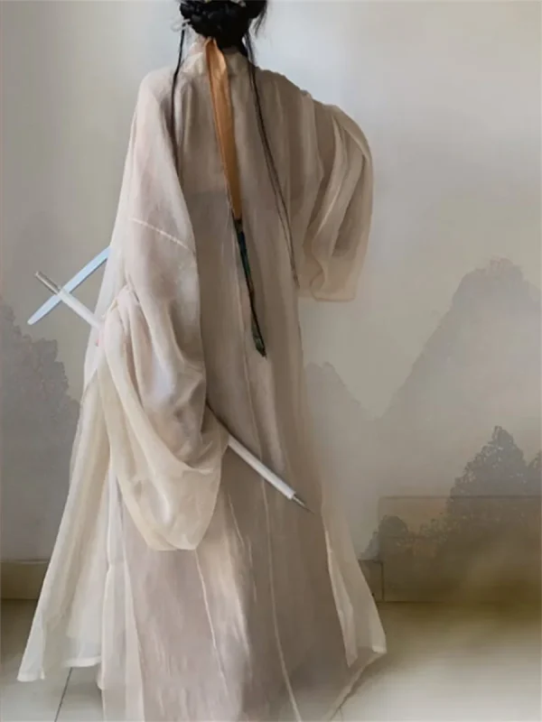 Kf Sa212f17d04b144e6ba8f747ae46ccf924 Solid Color Hanfu Robe Original Large Sleeves Unisex Chinese Traditional Dress Cotton Linen Chinese Ancient Cosply Solid Color Hanfu Robe Original large Sleeves Unisex Chinese Traditional Dress Cotton linen Chinese Ancient Cosply Costume