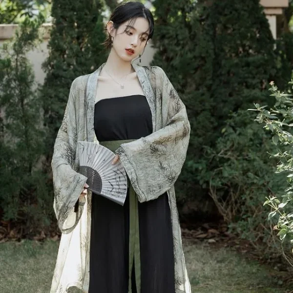 Kf Sa55d8f42a2ae4bf882ae107a8fa0f6dfa New Chinese Retro Style Ancient Song Dynasty Hanfu Three Pieces Set Spring Summer Women Daily Elegant New Chinese Retro Style Ancient Song Dynasty Hanfu Three Pieces Set Spring Summer Women Daily Elegant Casual Hanfu Set