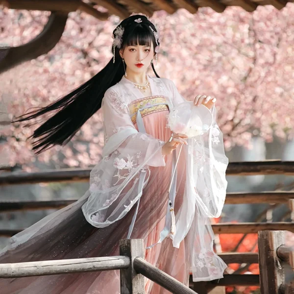 Kf Sa5993e980cbc4604a76db3a34a855cf7y Chinese Dress Song Dynasty Hanfu Chest Length Skirt Elegant Fairy Wide Sleeved Hanfu Cosplay Summer 2022 Chinese Dress Song Dynasty Hanfu Chest-length Skirt Elegant Fairy Wide-sleeved Hanfu Cosplay Summer Victorian Clothing