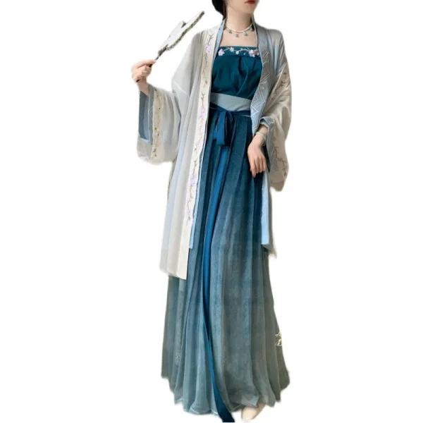 Kf Sa842c7c47b624a2080f35d95fc09f5e4b Yingchunjian Original Hanfu Women Song Pleated Skirt Strap Embroidery National Style Spring And Summer Daily Chinese Original Hanfu Women Song Pleated Skirt Strap Embroidery, National Style, Spring and Summer Daily Chinese hanfu