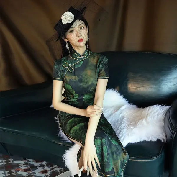 Kf Sa85426459b524f4f9ca9da89463ababdb Yourqipao Chinese Traditional Women Evening Dresses Cheongsam Summer Long 2023 New Improved Green Retro Old Shanghai Chinese Traditional Women Evening Dresses Cheongsam Summer Long 2023 New Improved Green Retro Old Shanghai Prom Gowns