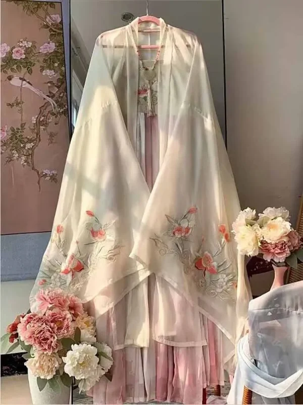 Kf Sa9d7d3b3d61341d39faddce416e7ff00r Hanfu Dress Women Chinese Traditional Vintage Embroidery Hanfu Female Halloween Cosplay Costume Summer Dress Gradient Pink Hanfu Dress Women Chinese Traditional Vintage Embroidery Hanfu Female Halloween Cosplay Costume Summer Dress Gradient Pink Hanfu