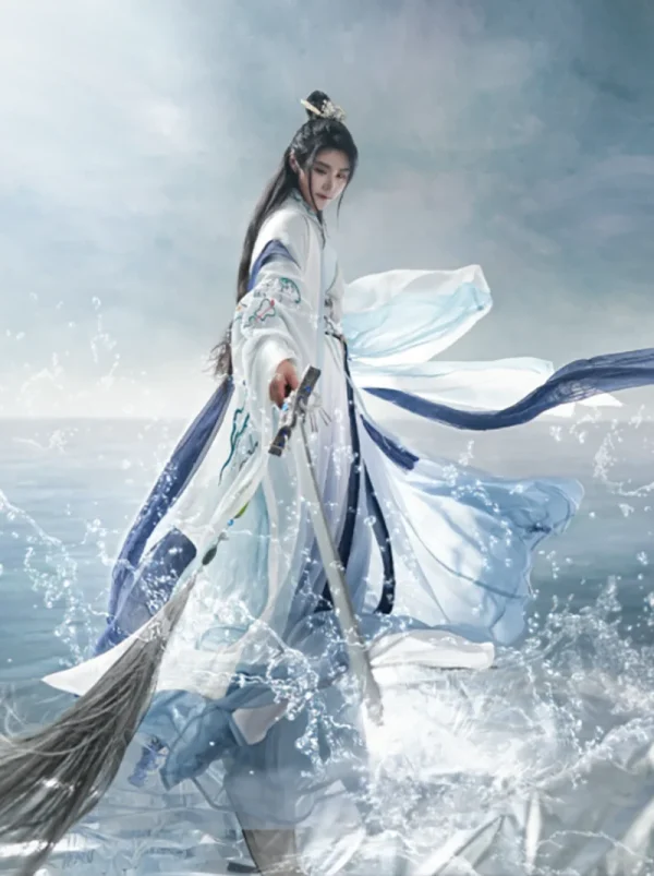 Kf Saa8dd58765a143d482c9216ebeacd72a0 Large Size Hanfu Men Ancient Chinese Hanfu Male Halloween Scholar Knight Cosplay Costume Blue White Hanfu Large Size Hanfu Men Ancient Chinese Hanfu Male Halloween Scholar Knight Cosplay Costume Blue&White Hanfu Gown 4pcs Set Women