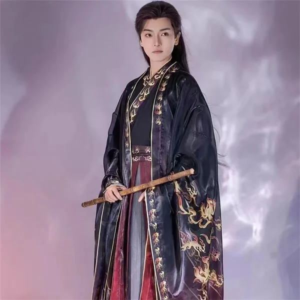 Kf Sad9fbd7f08d7493ca971eace38868d79v Chinese Hanfu Costume Men Women Halloween Carnival Cosplay Costume Party Outfit Ancient Printed Hanfu 3pcs Set Chinese Hanfu Costume Men&Women Halloween Carnival Cosplay Costume Party Outfit Ancient Printed Hanfu 3pcs Set Plus Size 2XL