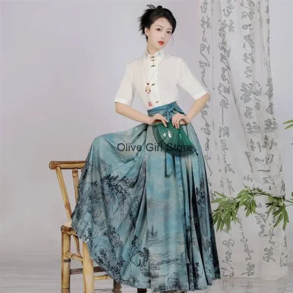 Kf Saeb03f6e10194953b9c4b165e8cd2b83c Airplane Sleeves Horse Face Skirts Chinese Traditional Dress Set Hanfu Embroidery Wedding Daily Ming Style Cosplay Airplane Sleeves Horse Face Skirts Chinese Traditional Dress Set Hanfu Embroidery Wedding Daily Ming Style Cosplay Office Lady