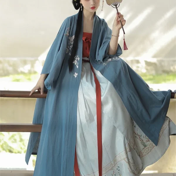 Kf Saf6f203c32a64b94b24059ead22f978f8 Original Hanfu Song Embroidered Beizi Hundred Folded Skirt Four Piece Elegant Daily Spring And Summer Chinese Original Hanfu Song Embroidered Beizi Hundred-Folded Skirt Four-Piece Elegant Daily Spring And Summer Chinese Hanfu