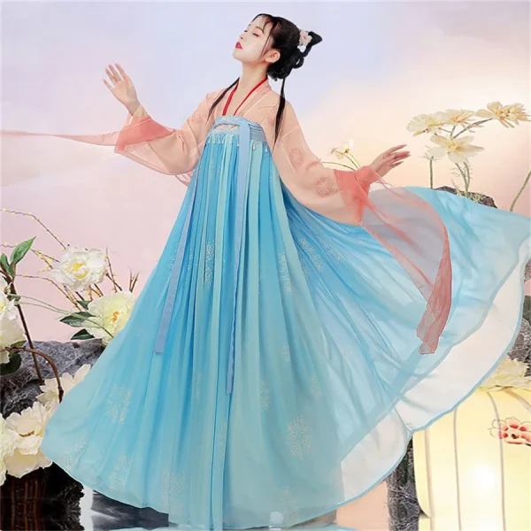 Kf Sb126b9154e0843a2b3a467da4a9c68fej Women Chinese Traditional National Hanfu Folk Fairy Dance Costume Clothing Lady Oriental Song Dynasty Daily Cosplay Women Chinese Traditional National Hanfu Folk Fairy Dance Costume Clothing Lady Oriental Song Dynasty Daily Cosplay Clothing