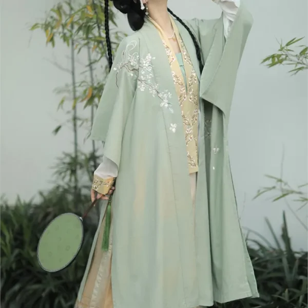 Kf Sb17e8f57128a4a02891d7b249a5e70d50 Original Hanfu Song Embroidered Beizi Hundred Folded Skirt Four Piece Elegant Daily Spring And Summer Chinese Original Hanfu Song Embroidered Beizi Hundred-Folded Skirt Four-Piece Elegant Daily Spring And Summer Chinese Hanfu