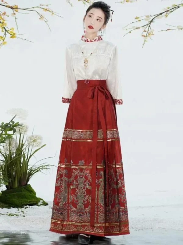 Kf Sb55c44e378354d19afa2df632be14cc6e Traditional Chinese Hanfu Shirt Horse Face Skirt Two Piece Set Spring Autumn Suit Hanfu Skirt Mamianqun Traditional Chinese Hanfu Shirt Horse Face Skirt Two Piece Set Spring Autumn Suit Hanfu Skirt Mamianqun Dress Women's Clothing