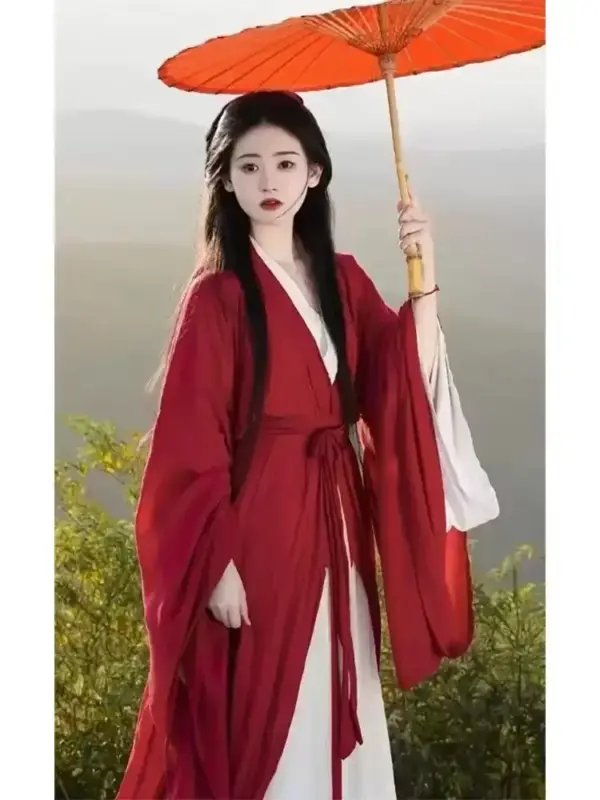 Kf Sb565e1bf667641deb96c5a15370f69cen Red Hanfu Dress Women Ancient Chinese Hanfu Female Carnival Halloween Cosplay Costume Red White Hanfu Dress Red Hanfu Dress Women Ancient Chinese Hanfu Female Carnival Halloween Cosplay Costume Red&White Hanfu Dress 2pcs Sets Plus Size