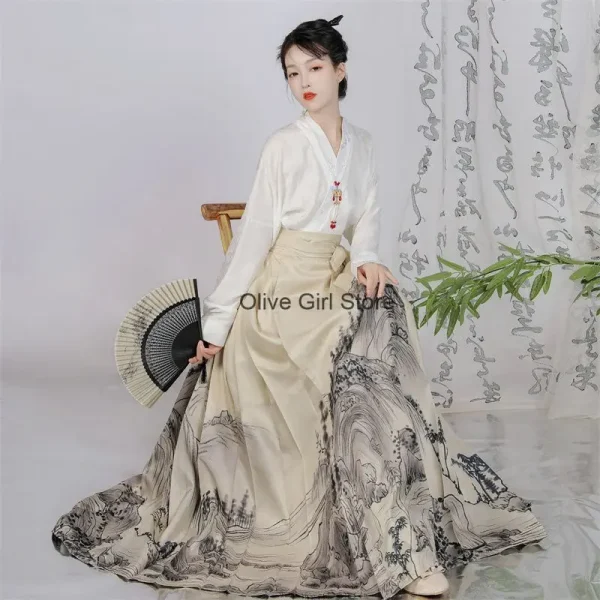 Kf Sb9065c73792e431cae4945b0922cfe83p Airplane Sleeves Horse Face Skirts Chinese Traditional Dress Set Hanfu Embroidery Wedding Daily Ming Style Cosplay Airplane Sleeves Horse Face Skirts Chinese Traditional Dress Set Hanfu Embroidery Wedding Daily Ming Style Cosplay Office Lady