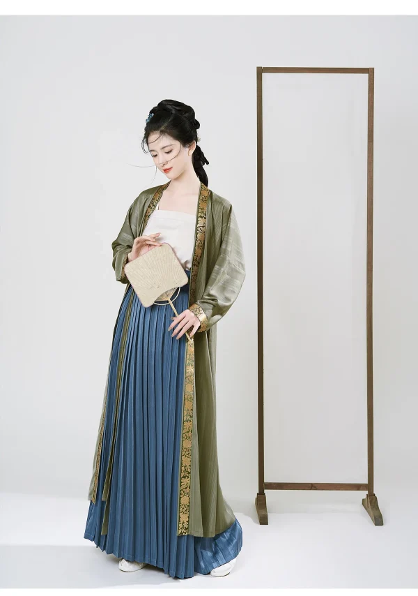 Kf Sbbd4f55985224bc6b2af9a969aa71bc7u Zhi Zao Si Song Dynasty Original Hanfu Female Long Narrow Cuff Zhijin Beizi Daily Improvement Of Song Dynasty Original Hanfu Female Long Narrow Cuff Zhijin BeiZi Daily Improvement of Plait Skirt Three-piece Suit