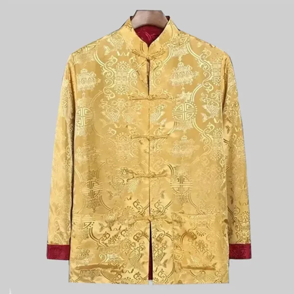 Kf Sbc83dbe4cbfe4bba8bf303afe14d0a2fi Chinese Traditional Uniform Top Kungfu Shirt For Men Tang Suit Jacket Mens Two On Each Side Chinese Traditional Uniform Top Kungfu Shirt for Men Tang Suit Jacket Mens Two On Each Side Towards The Bottom Of The Shirts