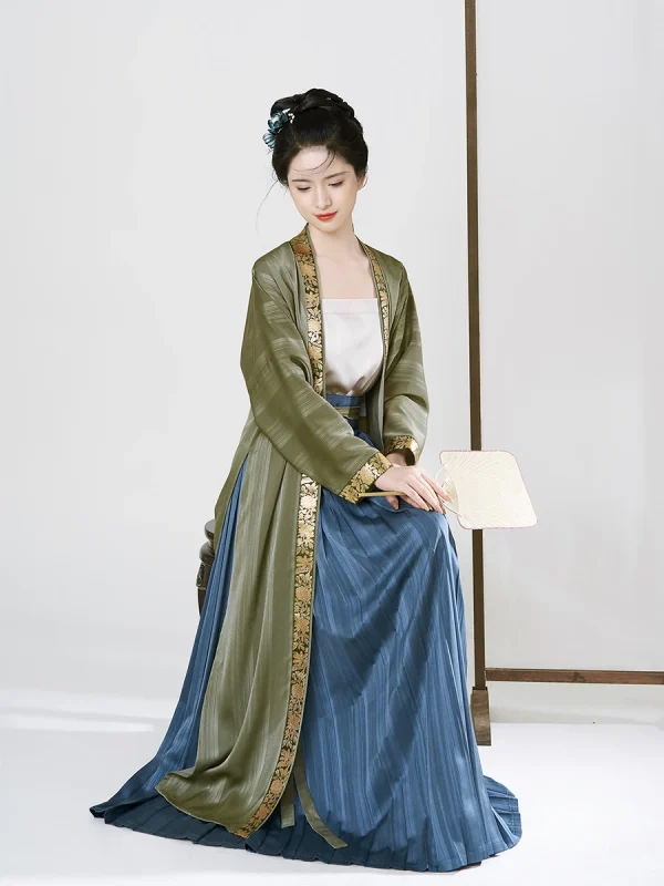 Kf Sbf2914feb7fc4636a38fa0c0a4aeb502v Zhi Zao Si Song Dynasty Original Hanfu Female Long Narrow Cuff Zhijin Beizi Daily Improvement Of Song Dynasty Original Hanfu Female Long Narrow Cuff Zhijin BeiZi Daily Improvement of Plait Skirt Three-piece Suit