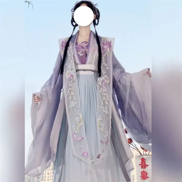 Kf Sc0b95a819b924526b123638880cc2c76c Chinese Song Dynasty Hanfu Large Sleeve With Pearl Decoration And Heavy Embroidery Chinese Song Dynasty Hanfu large sleeve with pearl decoration and heavy embroidery