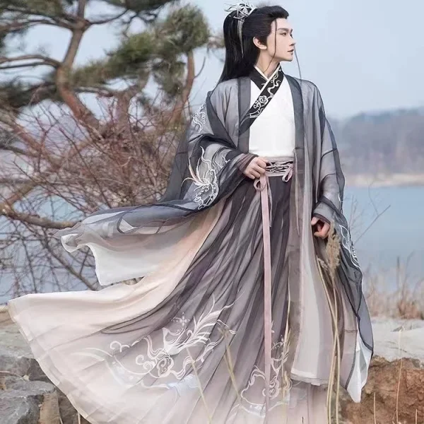 Kf Sc1868399d82343a98d2a32ec5f57ebe7p Men Hanfu Chinese Traditional Costume Set Weijin Period Chiffon Corset Confucian Dress Gentleman Cosplay Show Clothing Men Hanfu Chinese Traditional Costume Set Weijin Period Chiffon Corset Confucian Dress Gentleman Cosplay Show Clothing Hanfu