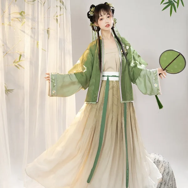 Kf Sc396c30e7a3f4b2aa5766c1085c31227r Hanfu Song Dynasty Cardigan Improved Waist Length Skirt Ancient Costume Embroidery Fairy Elegant Chinese Traditional Dress Hanfu Song Dynasty Cardigan Improved Waist-length Skirt Ancient Costume Embroidery Fairy Elegant Chinese Traditional Dress Women