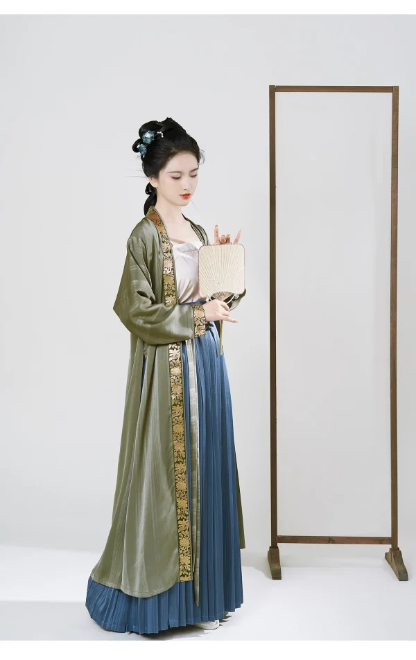 Kf Sc56922bc77674797938d6b8b1678cd7db Zhi Zao Si Song Dynasty Original Hanfu Female Long Narrow Cuff Zhijin Beizi Daily Improvement Of Song Dynasty Original Hanfu Female Long Narrow Cuff Zhijin BeiZi Daily Improvement of Plait Skirt Three-piece Suit