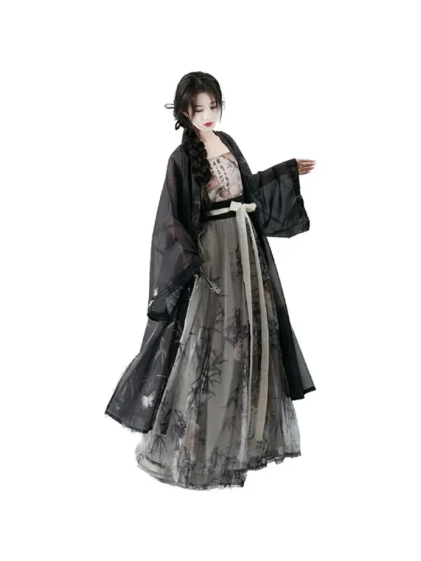 Kf Sc73c658a18424f6783546f90460d2b42s 4xl Hanfu Dress Women Chinese Song Dynasty Modern Style Hanfu Oversized Cosplay Costume Summer Black Hanfu 4XL Hanfu Dress Women Chinese Song Dynasty Modern Style Hanfu Oversized Cosplay Costume Summer Black Hanfu Sets Plus Size 3XL