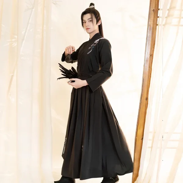 Kf Sc995d0bf644d4a26a095cd334a87fc7dh Hanfu Robes Men Traditional Chinese Style Swordsman Stage Cosplay Clothing Man Japanese Samurai Couple Ancient Folk Hanfu Robes Men Traditional Chinese Style Swordsman Stage Cosplay Clothing Man Japanese Samurai Couple Ancient Folk Tang Suit