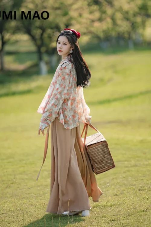 Kf Scce7959852e347ba80dfcdf40d17dd414 Umi Mao Improved Hanfu Song Dynasty Style Ancient Costume Airplane Sleeves Song Pants Daily Commuting Summer Improved Hanfu Song Dynasty Style Ancient Costume Airplane Sleeves Song Pants Daily Commuting Summer Women's Set