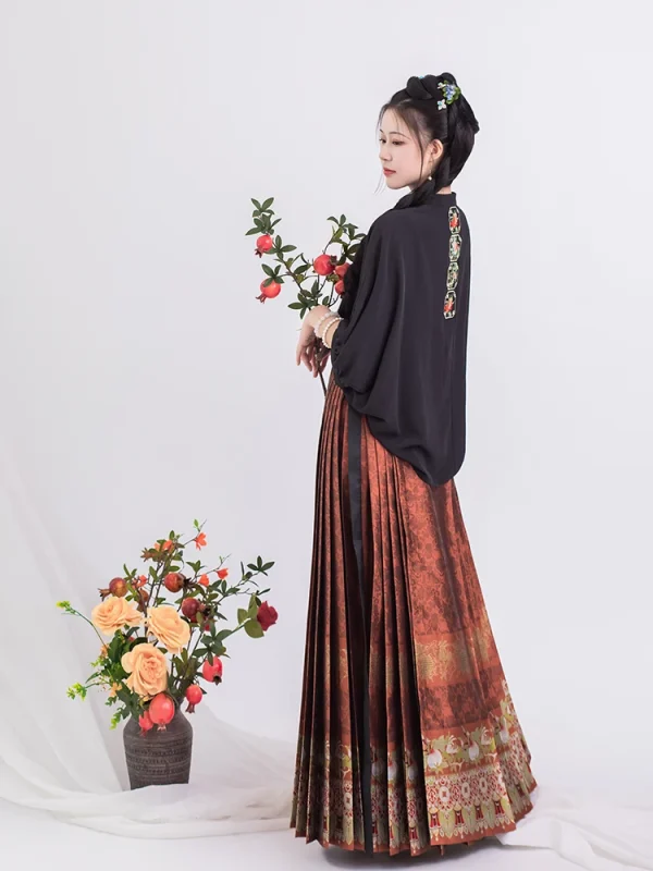 Kf Scd3b39ae6bf04b3e856262a9062d5c3at Original Ming Woven Gold Horse Faced Skirt Short Sleeved Shirt Hanfu Women Traditional Chinese Clothing For Original Ming woven gold horse-faced skirt short-sleeved shirt Hanfu women traditional chinese clothing for women vestido hanfu