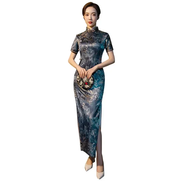 Kf Scec7259868ac47f9955ebebecd2de6b50 Cheongsam Women S Long Elegant Sexy Slim Spring Summer Show Performance Evening Dress Improved Chinese Style Cheongsam Women's Long Elegant Sexy Slim Spring Summer Show Performance Evening Dress Improved Chinese Style Retro Qipao