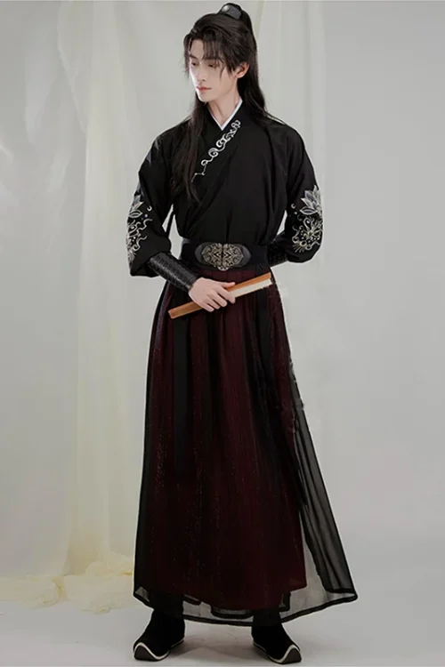 Kf Sd048d92005ca4b7c8eef4fb6ae896707c S 3xl Embroidery Chinese Hanfu Man Traditional Han Dynasty Swordsman Cosplay Costume Theme Party Ancient Hanfu S-3XL Embroidery Chinese Hanfu Man Traditional Han Dynasty Swordsman Cosplay Costume Theme Party Ancient Hanfu Oriental Robe