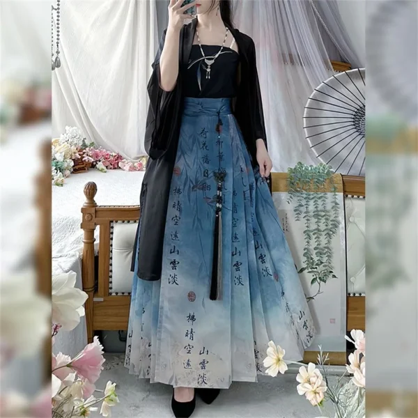 Kf Sd0632fadbb0b49998b40adcb3355eb9bm Chinese Style Women Youth Chinese New Year Outfits Falda Hanfu Mujer Ming Dynasty Dress Mamianqun Skirt Chinese Style Women Youth Chinese New Year Outfits Falda Hanfu Mujer Ming Dynasty Dress Mamianqun Skirt Hanfu Modern