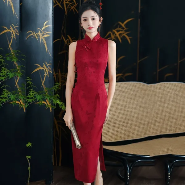 Kf Sd37dd9f1ad124707a85504f74e8ba598n Sexy Halter Women Chinese Dresses Red Print Vintage Cheongsams Qipao Female Sleeveless Mandarin Collar Party Dress Sexy Halter Women Chinese Dresses Red Print Vintage Cheongsams Qipao Female Sleeveless Mandarin Collar Party Dress Vestidos ﻿