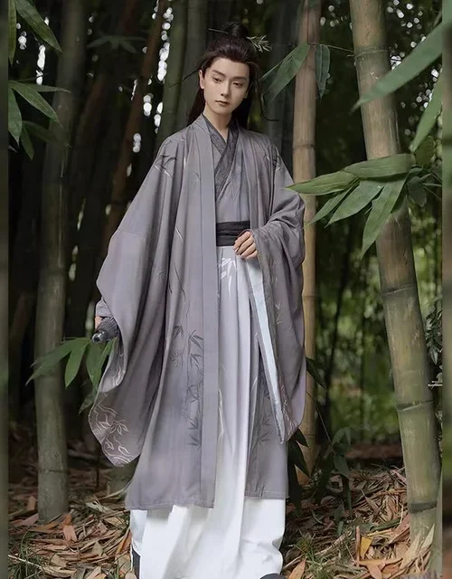 Kf Sd3ecc7727098455bafcdfd8fc847e25du.jpg 640x640.jpg Original Chinese Hanfu Men Women Weijin Period Ancient Printing Costume Niche Vintage Students Class Cosplay Uniform Hanfu Dress