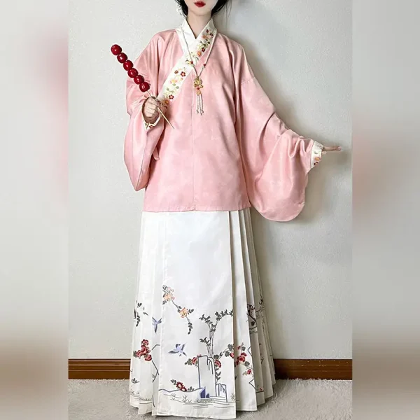 Kf Sd4fa09a02dcb4686a6b09eadb25366d6n Chinese Ming Dynasty Hanfu Exquisite Printed Top Women Retro Cross Collar Pipa Sleeve Casual Loose Hanfu Chinese Ming Dynasty Hanfu Exquisite Printed Top Women Retro Cross-Collar Pipa Sleeve Casual Loose Hanfu Short Shirt