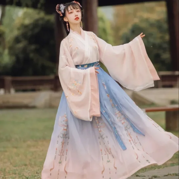 Kf Sd5f24e2d862241c0899ba9798b0f1491h Chinese Style Hanfu Dress Women Traditional Elegant Floral Embroidery Princess Dresses Oriental Fairy Cosplay Stage Dance Chinese Style Hanfu Dress Women Traditional Elegant Floral Embroidery Princess Dresses Oriental Fairy Cosplay Stage Dance Robe