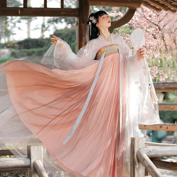 Kf Sd6d3d5a534634345b7eb2bf1efbdb465y Chinese Dress Song Dynasty Hanfu Chest Length Skirt Elegant Fairy Wide Sleeved Hanfu Cosplay Summer 2022 Chinese Dress Song Dynasty Hanfu Chest-length Skirt Elegant Fairy Wide-sleeved Hanfu Cosplay Summer Victorian Clothing