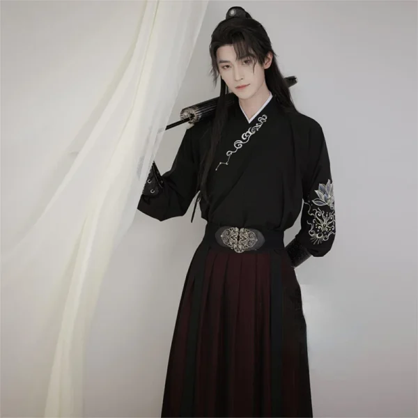 Kf Sd826e744b40e4dda9dbe9bb40012df5cn S 3xl Embroidery Chinese Hanfu Man Traditional Han Dynasty Swordsman Cosplay Costume Theme Party Ancient Hanfu S-3XL Embroidery Chinese Hanfu Man Traditional Han Dynasty Swordsman Cosplay Costume Theme Party Ancient Hanfu Oriental Robe