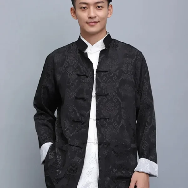 Kf Sd8970eda6c3b4d4fbc3e34247ad83e4ek Hot Sale Men Chinese Style Satin Silk Tang Suit Jacket Double Faced Long Sleeve Kung Fu Hot Sale Men Chinese Style Satin Silk Tang Suit Jacket Double Faced Long Sleeve Kung Fu Coat Hanfu Clothing Jackets Size S-3XL