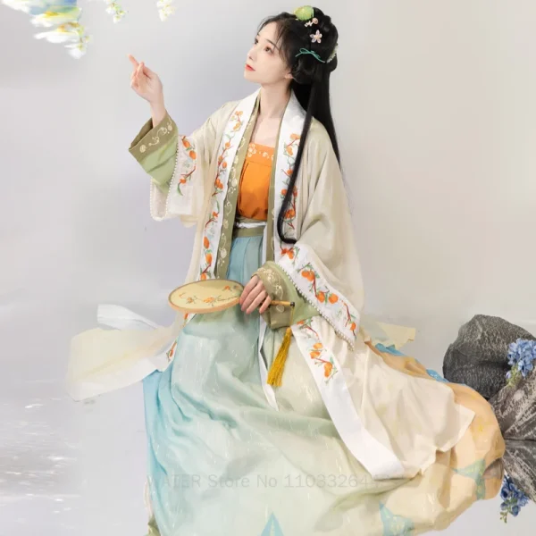 Kf Sda2d7f2dc4494b1eae2fac49867f9677j Hanfu Women S Chinese Traditional Style Female China Dresses Cosplay Clothes Han Fu Song Dynasty Clothing Hanfu Women's Chinese Traditional Style Female China Dresses Cosplay Clothes Han Fu Song Dynasty Clothing Folk Dance Woman