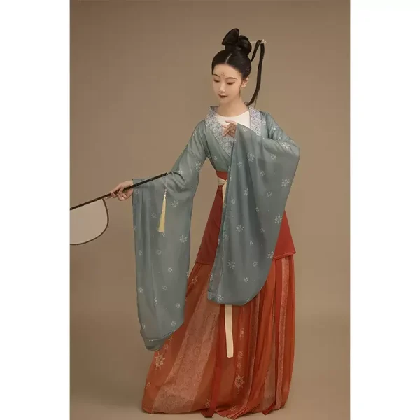 Kf Sdc6fe1fd8fbc4b52a9b526cb48451a03o Hanfu Women S South And North Dynasty Large Sleeved Waist Length Skirt Ancient Costume Restored Spring Hanfu Women's South-and-north Dynasty Large-sleeved Waist-length Skirt Ancient Costume Restored Spring And Autumn