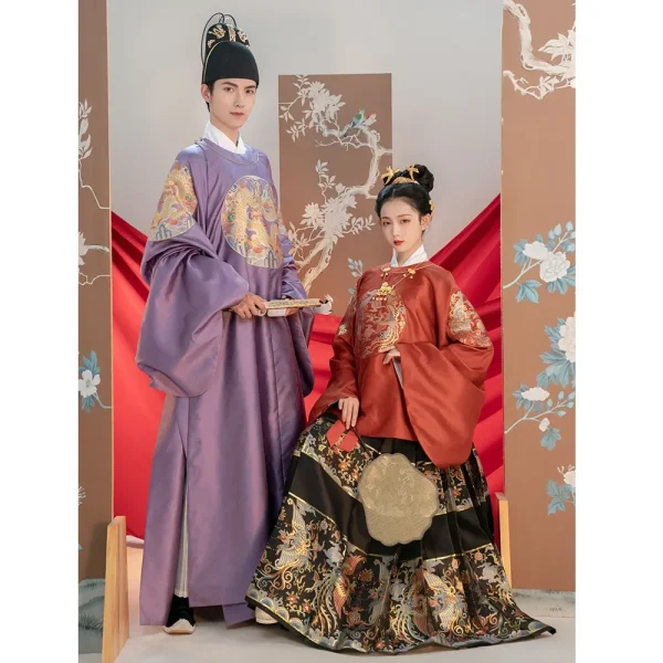 Kf Sdf6305fd65d6485f9e0e85c8850ce7b0w Original Ming Dynasty Wedding Dress Women Round Neck Big Sleeve Blouse Top Imitation Makeup Flower Horse Original Ming Dynasty Wedding Dress Women Round Neck Big Sleeve Blouse Top Imitation Makeup Flower Horse Face Skirt Hanfu Suit