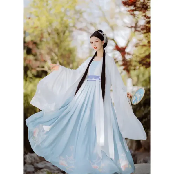 Kf Se06ec06dcb664b2e94e5b19820c2b2d5u Original Blue Traditional Chinese Clothing For Women Hanfu Waist Length Suits Elegant Blue Chinese Style Suspenders Original Blue Traditional Chinese Clothing for Women Hanfu Waist-length Suits Elegant Blue Chinese Style Suspenders 3M Dress Set