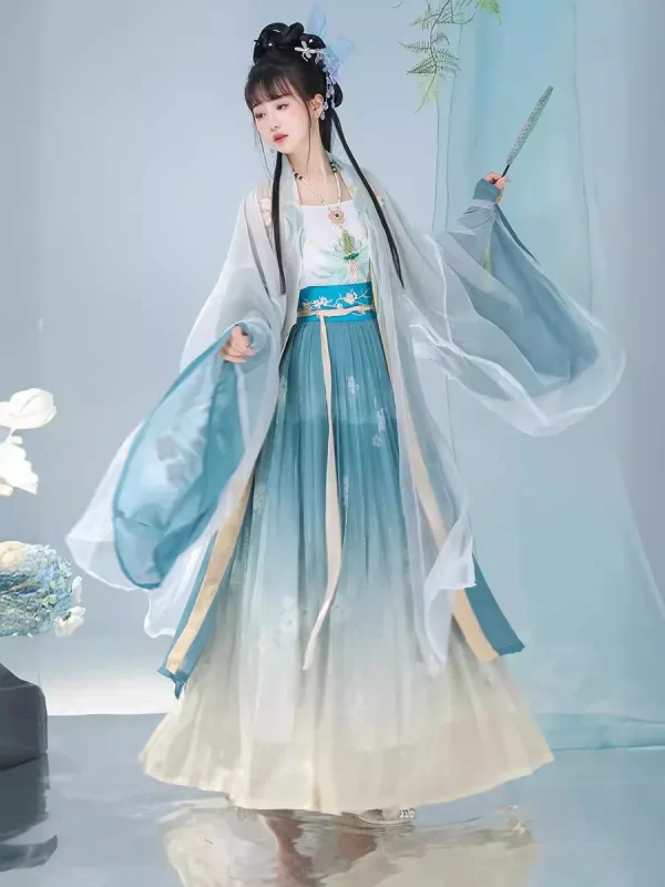 Kf Se2a3f664b3f64ab08d8436a0aa846b4f3 2024 Song Dynasty Original Hanfu Women S Chinese Style Improved Waist Filled Embroidery Ancient Style Suit Song Dynasty Original Hanfu Women's Chinese Style Improved Waist-filled Embroidery Ancient Style suit Spring and Summer