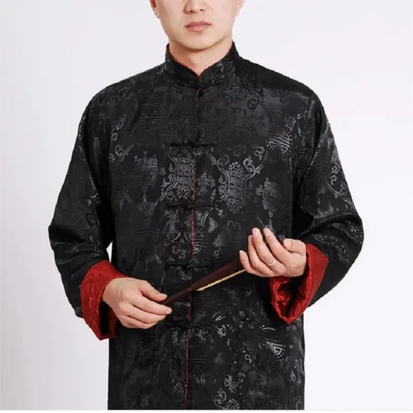 Kf Se6b8fa04cd15438ea7b46336c11cfc2bt Hot Sale Men Chinese Style Satin Silk Tang Suit Jacket Double Faced Long Sleeve Kung Fu Hot Sale Men Chinese Style Satin Silk Tang Suit Jacket Double Faced Long Sleeve Kung Fu Coat Hanfu Clothing Jackets Size S-3XL