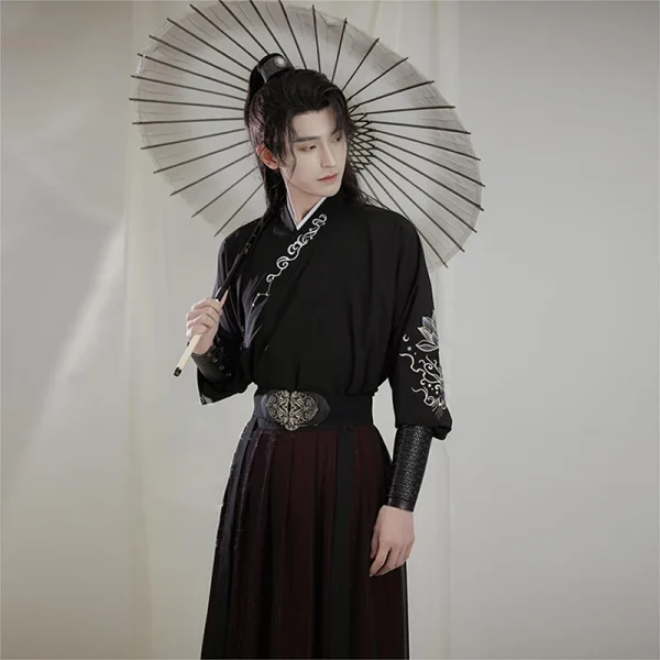 Kf Se7426b774a0f4457a220a2458a07035e5 S 3xl Embroidery Chinese Hanfu Man Traditional Han Dynasty Swordsman Cosplay Costume Theme Party Ancient Hanfu S-3XL Embroidery Chinese Hanfu Man Traditional Han Dynasty Swordsman Cosplay Costume Theme Party Ancient Hanfu Oriental Robe